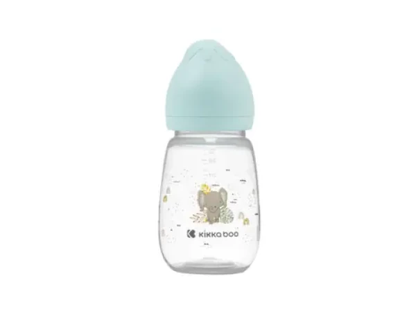 KikkaBoo Dojčenská fľaša 260ml 3m+ Savanna Mint (31302020098KB)