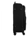 Veľký textilný kufor na kolieskach Skyline Orlando 4w L Black