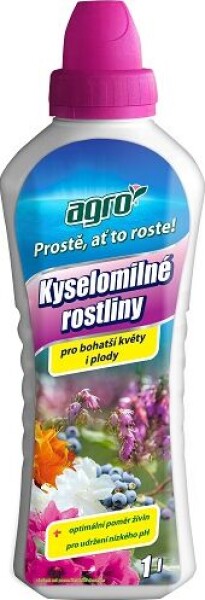 AGRO Kvapalné hnojivo pre kyslomilné rastliny 1 l