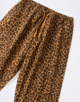 Service Works Patterned Easy Chef Pants Brown Leopard L