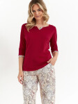 Pyžamo Cana 487 3/4 S-XL víno M