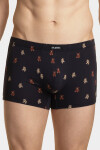 Pánske boxerky 2MH-061 2-pack Dark Blue / Jeans Pattern - Atlantic XL modrá/potisk