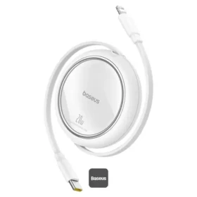 Baseus Free2Pull (P10364501211-00) Dátový kábel USB-C/Lightning 20W 1m biela (P10364501211-00)
