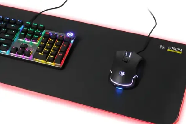 IMPG5 čierna / Herná podložka pod myš / 800 x 300 x 3 mm / RGB podsvietenie / USB (impg5)