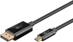 Goobay 75704 čierna / Kábel / USB-C na DisplayPort / 4K 60Hz / 1 m (75704)