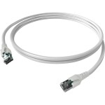 Easylan CP1KWBWBW0020 RJ45 sieťové káble, prepojovacie káble CAT 6A S/FTP 2.00 m biela dvojžilový tienený, bez halogénov, samozhášavý 1 ks; CP1KWBWBW0020
