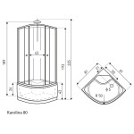 KERRA - Kabína s hydromasážou Karolina 80 5907548108975