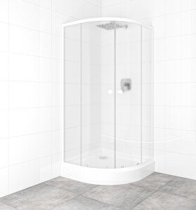 SAT - Set sprchovacieho kúta a vaničky, štvrťkruh 90x90 cm Multi Basic SIKOBKMUS90CH0 SIKOBKMUS90CH0