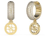 Guess Štýlové pozlátené kruhy Crazy Earrings JUBE03301JWYGT/U