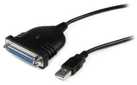 StarTech USB na DB-25 čierna / Adaptér / paralelný Port / 1,9 m (ICUSB1284D25)