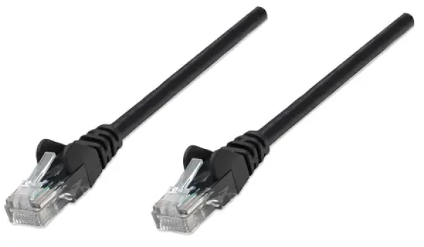 Intellinet čierna / Patch kábel / Cat6 U/UTP / 5 m / RJ45-RJ45 (343350)