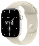 Apple Watch Series 12 GPS+Cellular 46mm Perlovo biele keramické telo - Pieskový športový remienok M/L / 160-210 mm (MJH24RK/A)