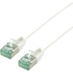 Roline recycled material 21.45.3366 RJ45 sieťové káble, prepojovacie káble CAT 6A U/FTP 3.00 m biela netienený, extrémne tenký, PVC plášť 1 ks; 21.45.3366