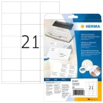 Herma Adresné etikety 70x42 mm biele / Etikety / papier / hrotité rohy / 420 ks (4441)