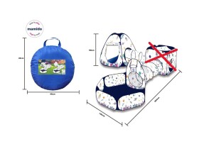 Mamido Mamido Detský hrací stan s tunelom a bazénikom Vesmír + prenosné puzdro 485 cm