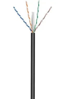 MicroConnect CAT6 U/UTP SOLID OUTDOOR 100m čierna / PE (KAB023-100)