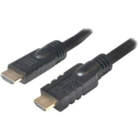 LogiLink HDMI prepojovací kábel Zástrčka HDMI-A, Zástrčka HDMI-A 30.00 m čierna CHA0030 4K UHD, pozlátené kontakty HDMI kábel; CHA0030