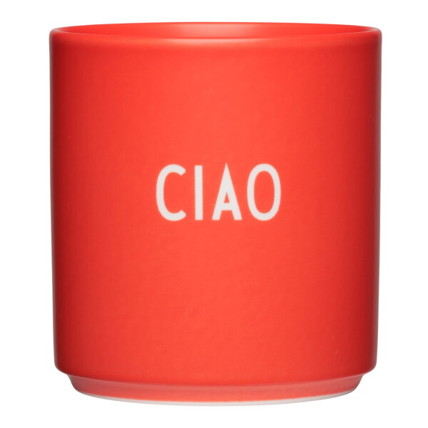 DESIGN LETTERS Porcelánový hrnček Ciao Red 300 ml