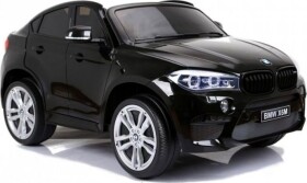 Lean Cars Elektrické autíčko BMW X6M dvojmiestne motor 2x120W batéria12V10Ah nelakované čierna