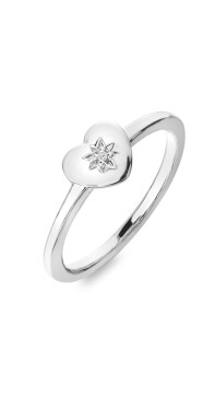 Hot Diamonds Romantický strieborný prsteň diamantom Most Loved DR241 mm