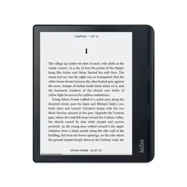 Kobo Sage čierna / Čítačka e-kníh / 8" / E-ink / 1440×2160 / 32GB / Wi-Fi / BT / USB-C (N778-KU-BK-K-EP)