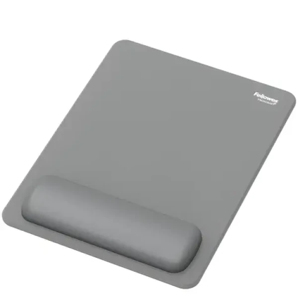 Fellowes BREYTA XL šedá / Podložka pod myš a zápästie / silikónová výplň / Microban / 280 × 210 mm