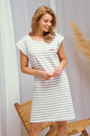 Taro Harper 3354 kr/r S-XL W25 dámske tričko šedé pruhy S