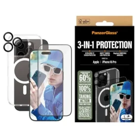 PanzerGlass Bundle 3in1 iPhone 16 Pre 6.3" D3O Hardcase + Screen Protector UWF+ Lens B1292+2862+1284 (5715685003394)