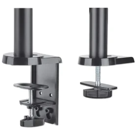 Manhattan držiak 2 monitorov s plynovou pružinou / Držiak / VESA 75x75-100x100 / nosnosť 8 kg / 17-32" / šedá (461597)