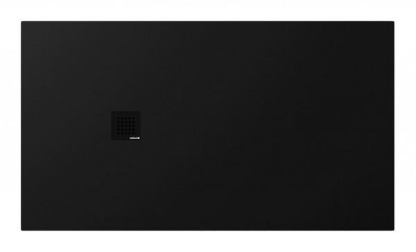 POLYSAN - TRENECA sprchová vanička z liateho mramoru s možnosťou úpravy rozmeru 160x90cm, čierna matná 84311.21