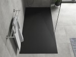 MEXEN - Hugo sprchová vanička obdĺžniková SMC 180x80, čierna 42708018
