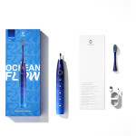 Oclean Electric Toothbrush Flow modrá / sonická zubná kefka / 5 režimov / 38.000 kmitov (6970810551860)