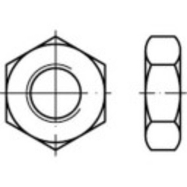 TOOLCRAFT TO-5450019 šesťhranné matice M20 DIN 936 mosaz 25 ks; TO-5450019