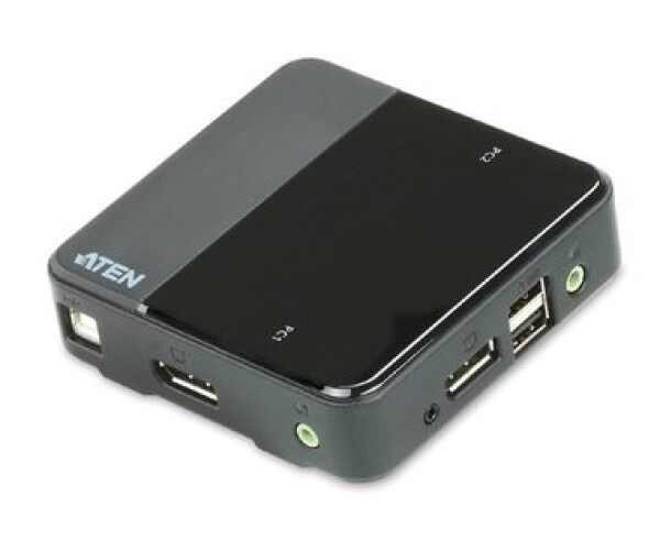 ATEN CS-782DP / 2-port DisplayPort KVM USB / audio / vrátane káblov (CS-782DP)