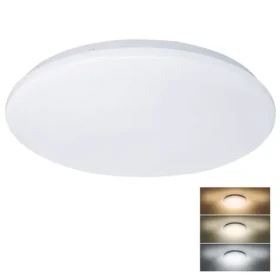 Solight WO793 LED stropné svetlo Plain / 3CCT / 36W / 2520lm / 3000K / 4000K / 6000K / okrúhle / 45cm (8592718032210)