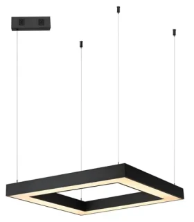 Immax NEO CANTO SLIM SMART čierna / Závesné svietidlo / 80x80cm / 60W / Zigbee 3.0 TUYA (07173L)