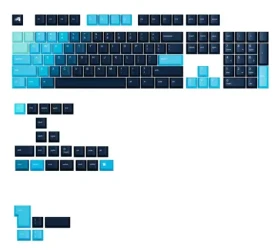 Glorious vymeniteľné klávesy GPBT Gradient (ANSI US) - Celestial Ice / PBT / 131 ks / ANSI US layout / Cherry MX(+) (GLO-KB-ACC-KC-GPBT-GR-CEI-US)