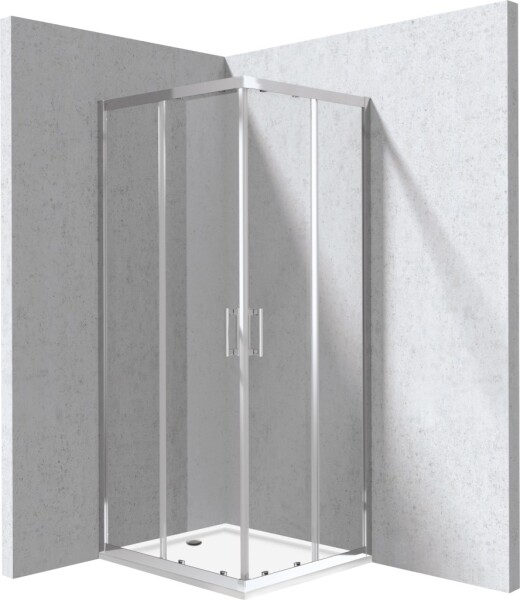 DEANTE - Funkia Evo obdĺžnikový sprchovací kút s vaničkou, obdĺžnikový, 80x90 cm KYCP0089P