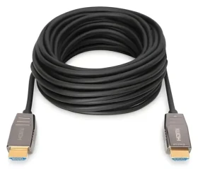 Digitus HDMI AOC Hybrid čierna / Kábel HDMI / UHD 8K/60Hz / 48 Gbps / HDMI 2.1 / 20 m (AK-330126-200-S)