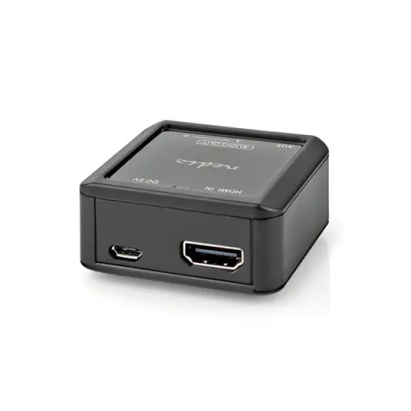 Nedis Audio prevodník HDMI na audio antracit / Prevodník / HDMI vstup / RCA + 3.5mm výstup / 192kHz (ACON3415AT)