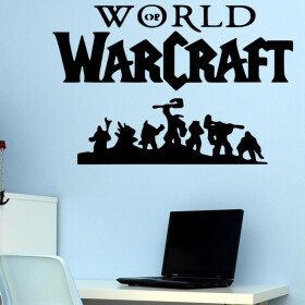 Veselá Stena Samolepka World of Warcraft Farba: černá, Veľkosť: 100 x 66 cm