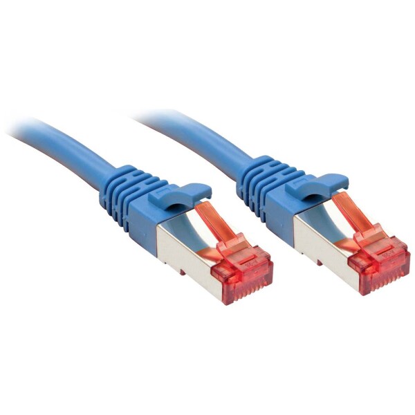 LINDY 47726 RJ45 sieťové káble, prepojovacie káble CAT 6 S/FTP 30.00 m modrá PVC plášť, fóliové tienenie, tienenie pletivom, krútené páry, kompletné tienenie,; 47726
