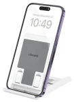 USAMS ZJ073 biela / Skladací stojanček / pre telefón a tablet / nastaviteľný náklon (ZJ073ZJ02)