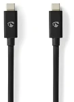 Nedis USB4 Gen 3x2 / Kábel USB-C - USB-C / 240 W / 8K 60Hz / 40 Gbps / 1 m (CCGP66040BK10)