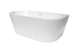 Voľne stojaca vaňa SAT 160x75 cm akrylát ľavá aj pravá biela SATOLI1600 SATOLI1600
