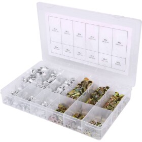 Sortiment závitových nitov, oceľ a hliník, M3x9mm-M10x21mm, 300 ks KS Tools 970.0630; 970.0630