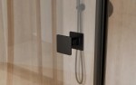BESCO - Obdĺžnikový sprchovací kút PIXA BLACK - Rozmer A - 120, Rozmer B - 80, Smer zatvárania - Pravé (DX) BCPIXA1280OBDPB