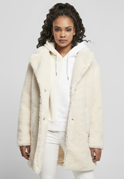 Dámsky oversized Sherpa Coat whitesand