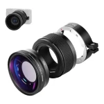 Neewer Širokouhlý a makro objektív čierny / pre Sony ZV1 / 2v1 / 18 mm / makro 10x / CNC hliník (B0BJTW6FNX)