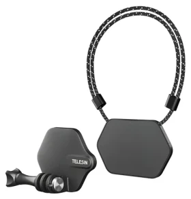 Telesin TE-MMK-002 Magnetický krčný držiak pre akčné kamery / Sada držiakov / 180 ° otočenie / Rýchloupínanie (TE-MMK-002)